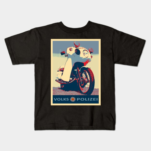 GDR Police motorcycle - ETZ 250 Kids T-Shirt by hottehue